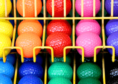 rainbow-of-golf-balls-mini-golf-alberta-campgrounds