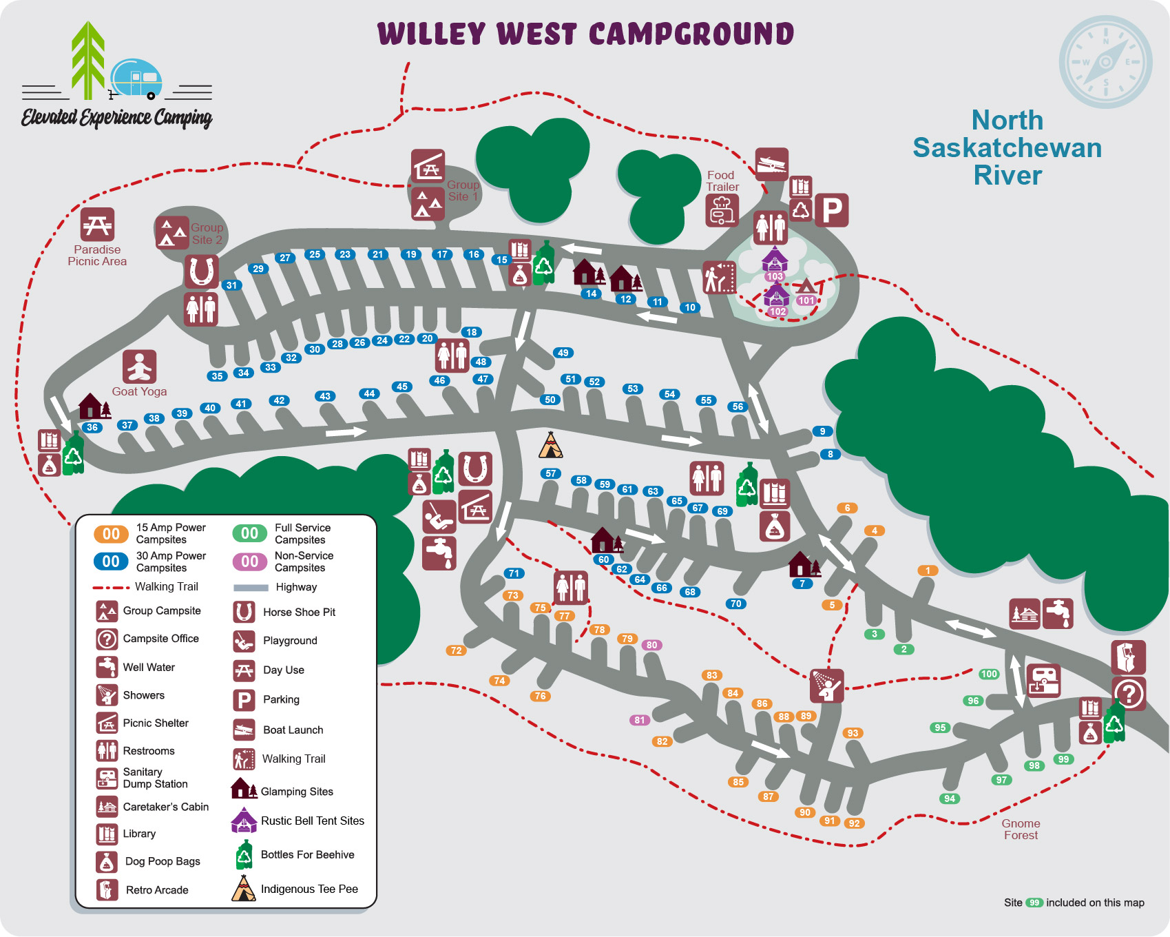 Alberta campgrounds | willey west map