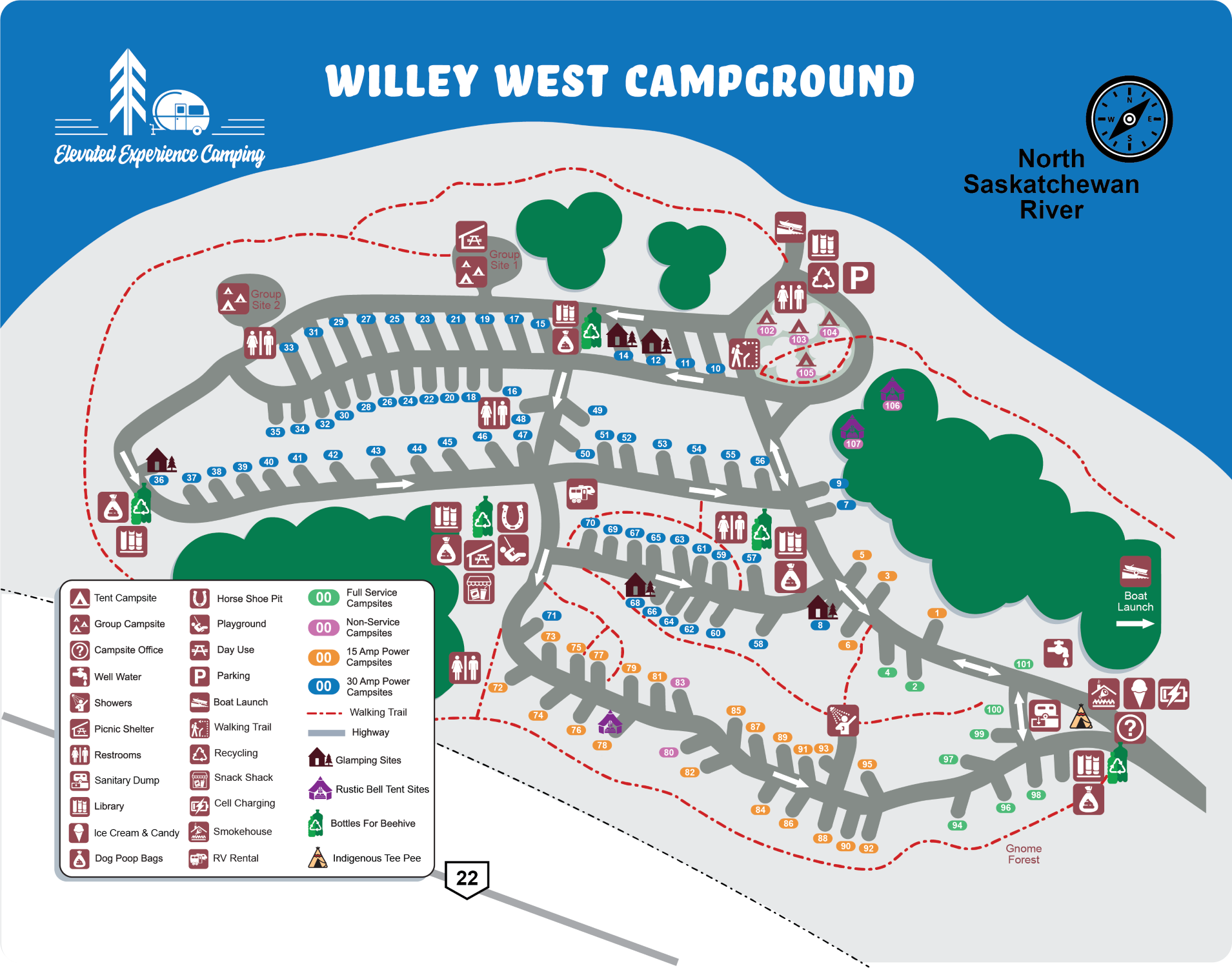 Alberta campgrounds | willey west map